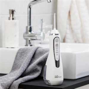White Cordless Advanced Water Flosser WP 560 in Bathroom 1
