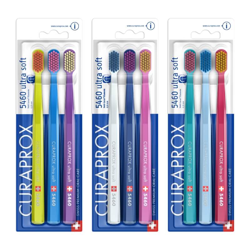 Bộ 3 bàn chải răng Curaprox CS 5460 Ultra Soft