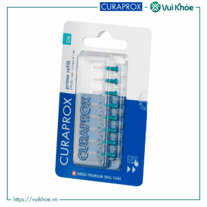 Bộ 8 đầu thay cho bàn chải kẽ răng CURAPROX CPS 06 Prime xanh ngọc