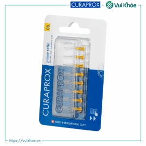 Bộ 8 đầu thay cho bàn chải kẽ răng CURAPROX CPS 09 Prime vàng