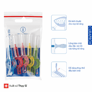 Bàn chải kẽ răng Curaprox CPS 150 Prime đủ kích thước (Featured)