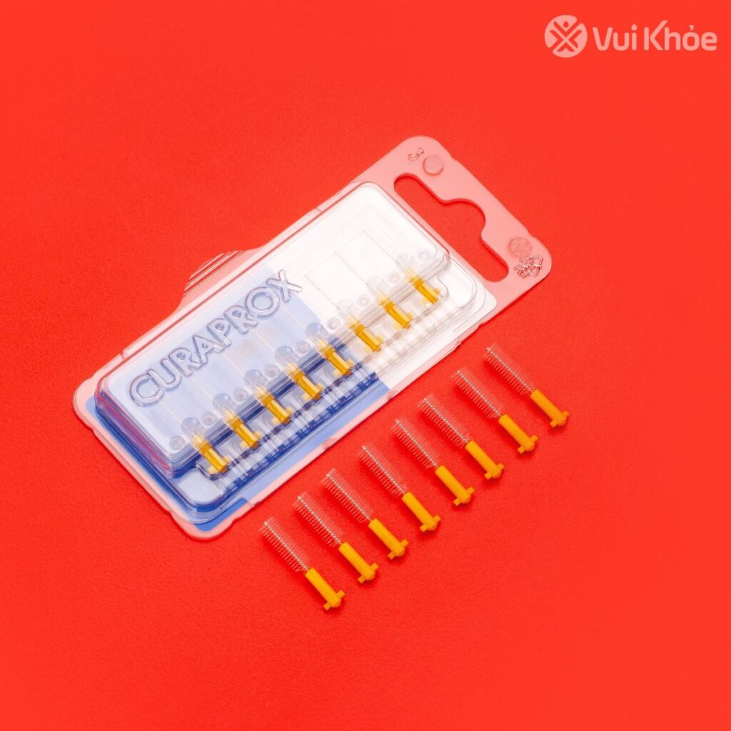 Đầu thay cho bàn chải kẽ răng Curaprox CPS 011 Prime vàng