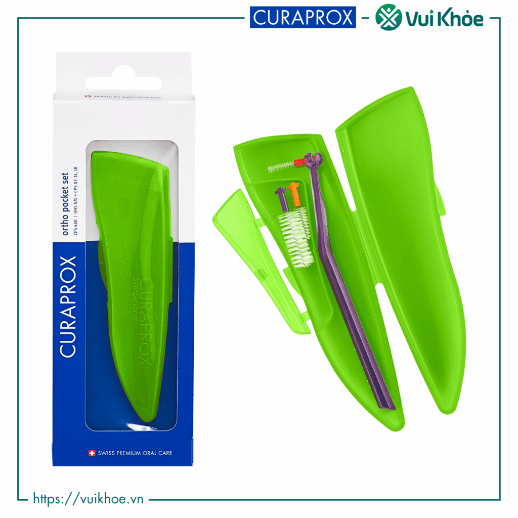 Curaprox CPS 460 Ortho Kit xanh lá