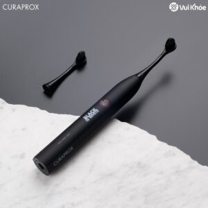 2 đầu thay bàn chải điện Curaprox Black is White
