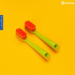 Bộ 2 đầu thay cho bàn chải răng Curaprox CS 5460 Travel Set xanh lá