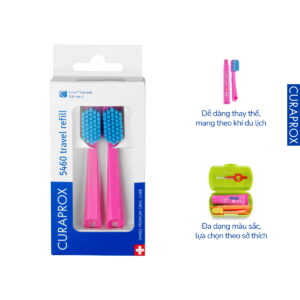 Bộ 2 đầu thay thế bàn chải Curaprox CS 5460 bộ du lịch