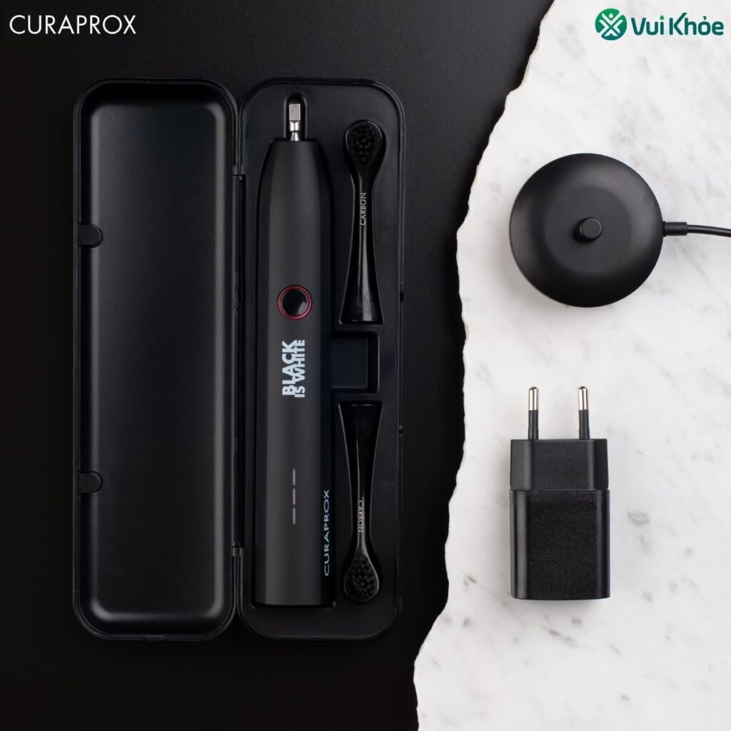 Bộ bàn chải điện Curaprox Black is White