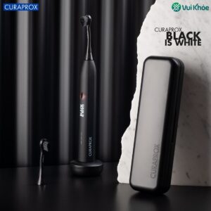 Đóng gói bàn chải điện Curaprox Black is White