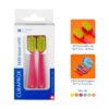 Hộp bộ 2 đầu thay cho bàn chải răng Curaprox CS 5460 Travel Set hồng đậm