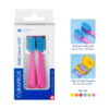 Hộp bộ 2 đầu thay cho bàn chải răng Curaprox CS 5460 Travel Set hồng nhạt
