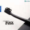 Bàn chải Curaprox Black is White 8760 kèm kem đánh răng