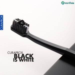 Bàn chải Curaprox Black is White 8760 kèm kem đánh răng