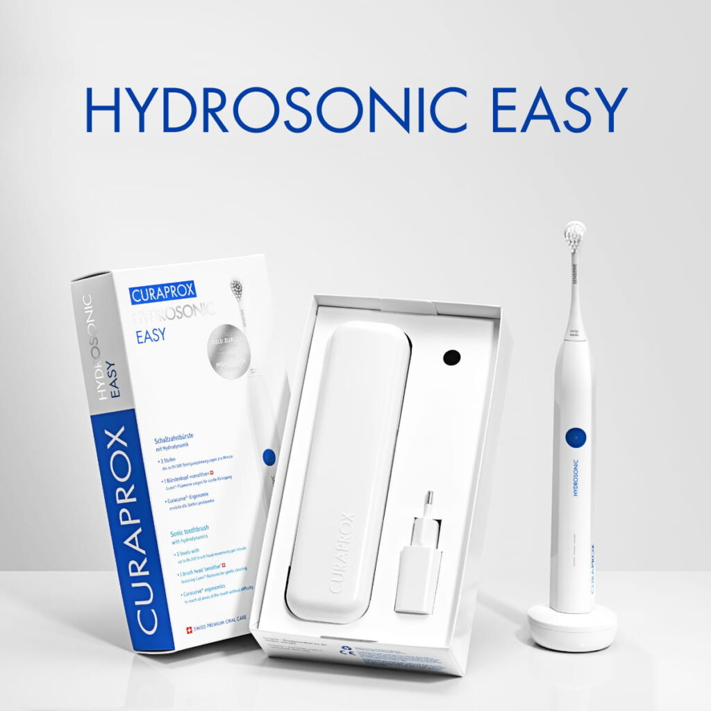 Hộp sản phẩm bàn chải điện Curaprox Hydrosonic Easy