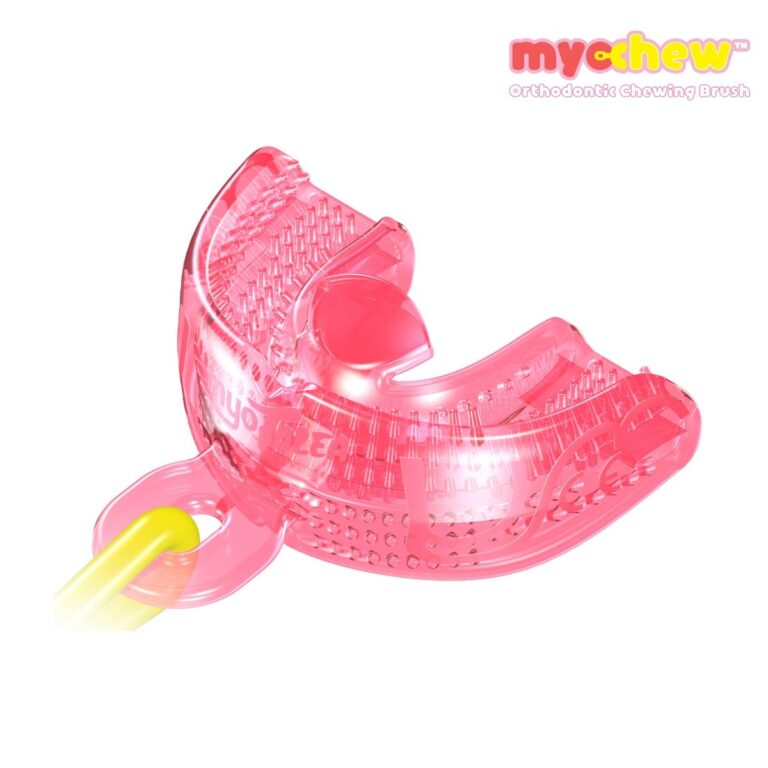 MyoChew: Khí cụ tập nhai chỉnh nha cho trẻ từ 2-8 tuổi màu xanh hồng