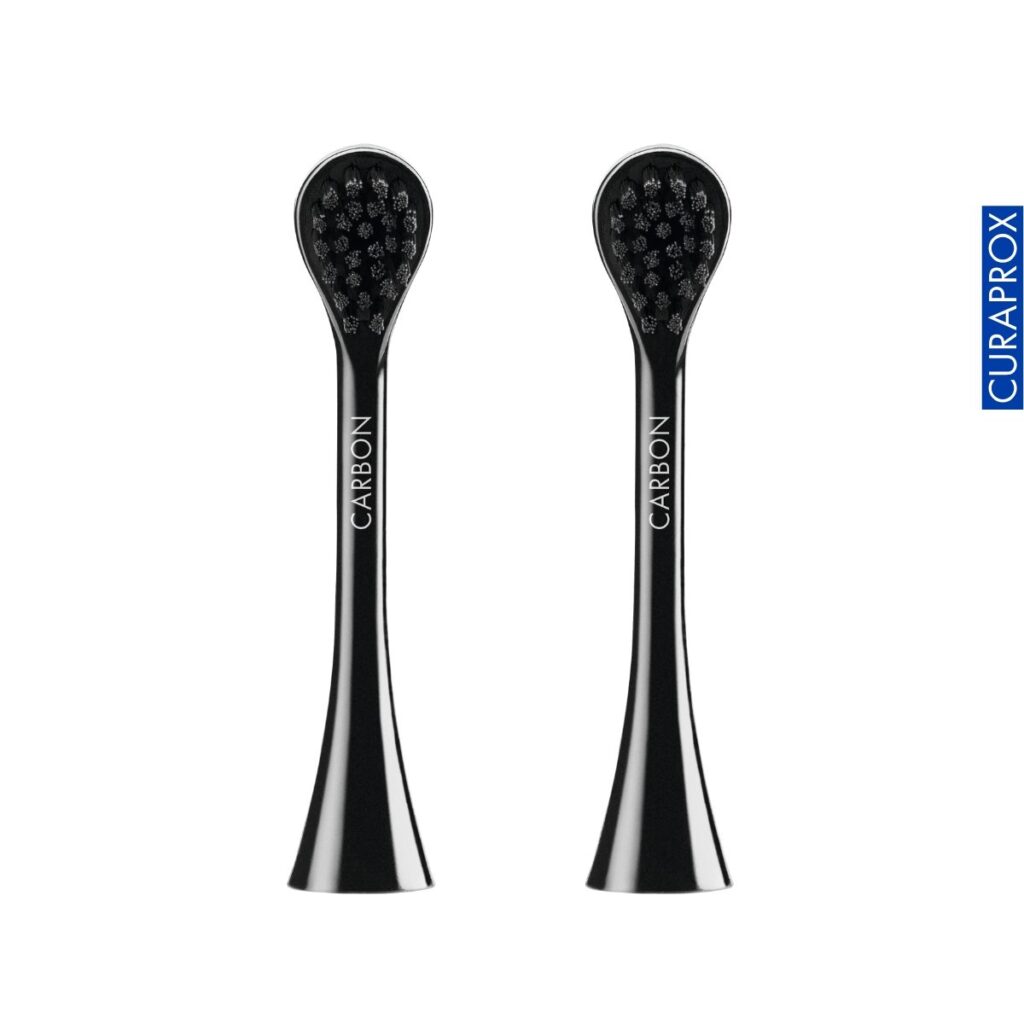 Bộ 2 đầu bàn chải điện Curaprox Hydrosonic Black is White