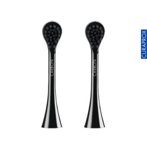 Bộ 2 đầu bàn chải điện Curaprox Hydrosonic Black is White
