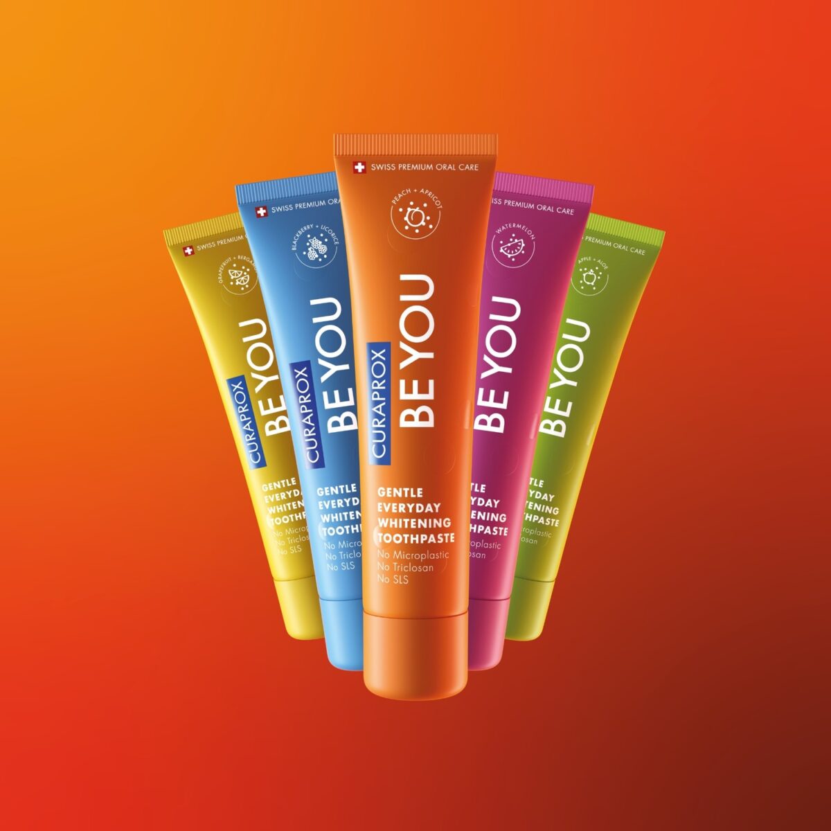 Bộ sưu tập kem đánh răng Curaprox Be You 6 hương vị 60ml