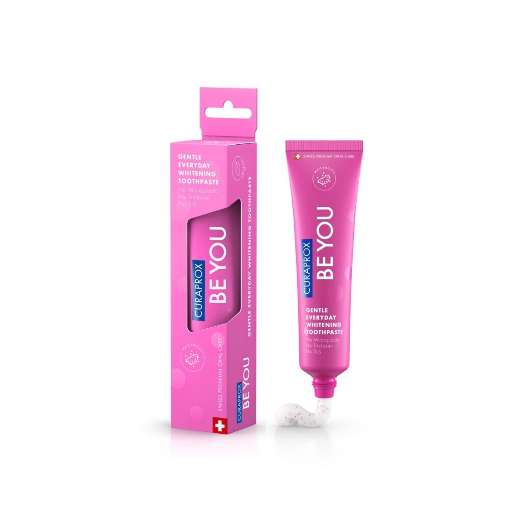 Curaprox Be You, Kem đánh răng 60ml (Hương Dưa hấu) Hồng nhạt