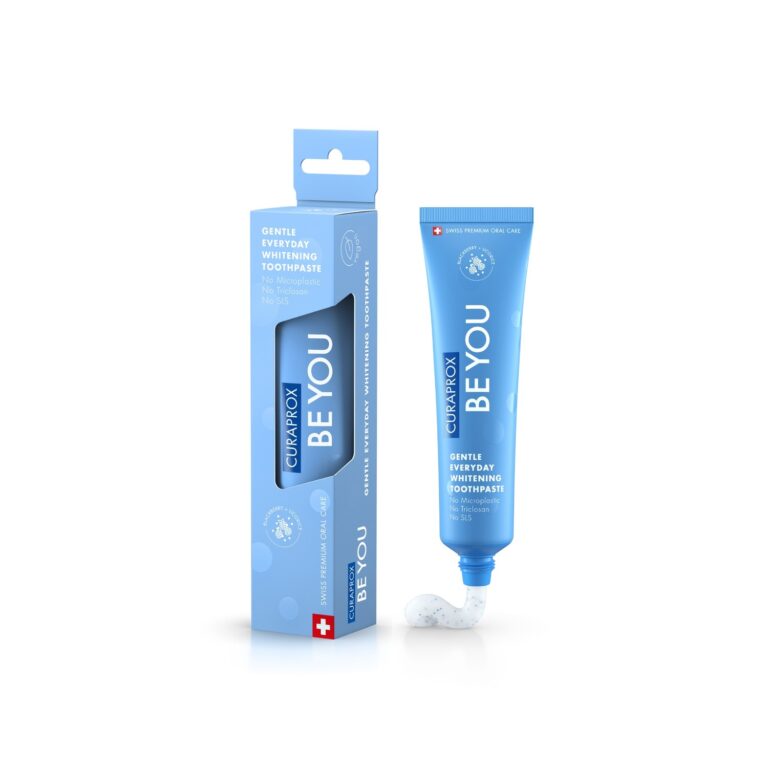 Curaprox Be You, Kem đánh răng 60ml (Hương Mâm xôi + Cam thảo) Xanh dương