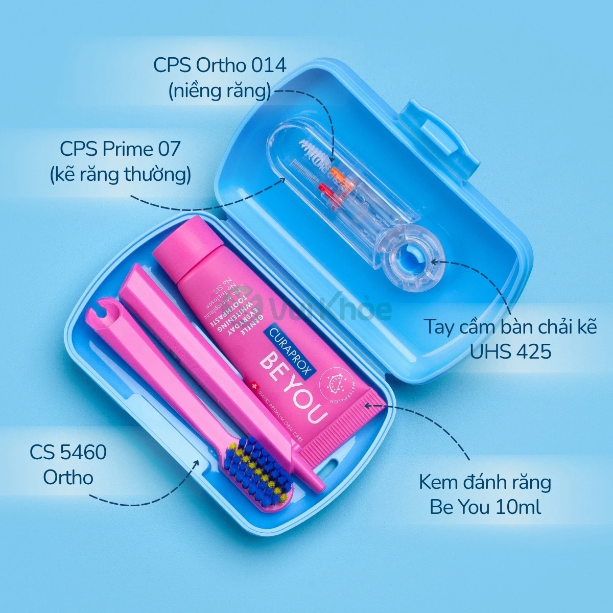 Bên trong Curaprox Ortho Travel set có gì